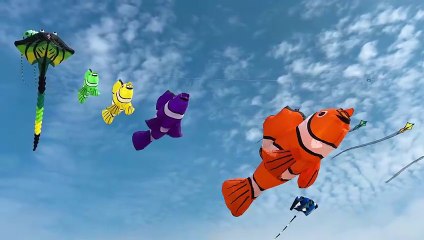 Fish in the Sky: A Vibrant Kite Adventure - 4K