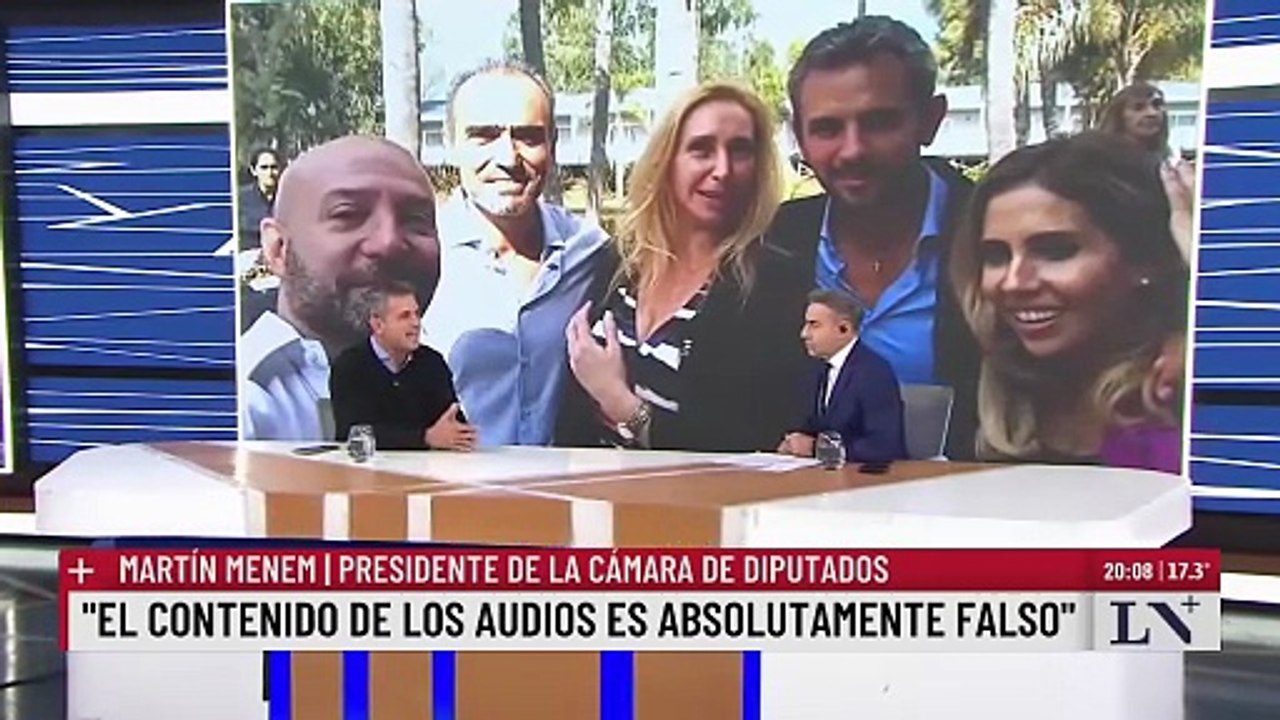 Martín Menem: “Nadie puede aseverar que los audios sean auténticos o no."