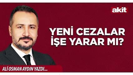 Ali Osman Aydın: Yeni cezalar işe yarar mı?