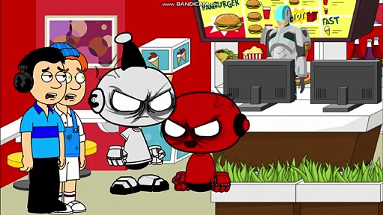 Rob The Robot Misbehaves At Burger King Grounded