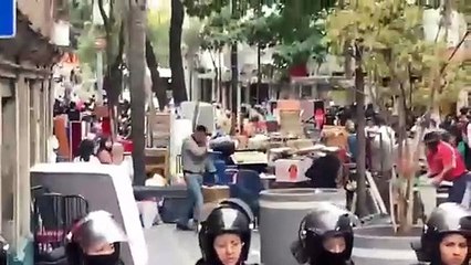 Desalojan en el Centro Histórico de CDMX a 200 personas de predio presuntamente invadido