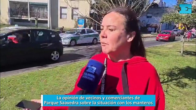 La opinión de vecinos y comerciantes de Parque Saavedra sobre la situación con los manteros