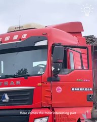 Lady truck driver showing off her skills 🚚