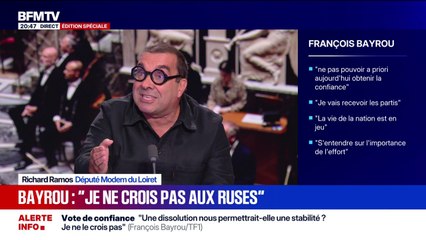 Crise politique: "On essaye, au moins, de faire un socle qui permet d'aller jusqu'à la présidentielle", espère Richard Ramos, député Modem