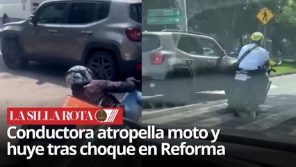 Persecución en Reforma: mujer intenta fugarse tras accidente