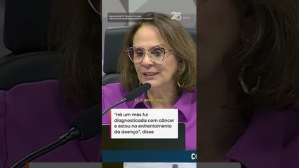 Damares Alves revela diagnóstico de câncer: 'Estou no meu limite físico' #shorts