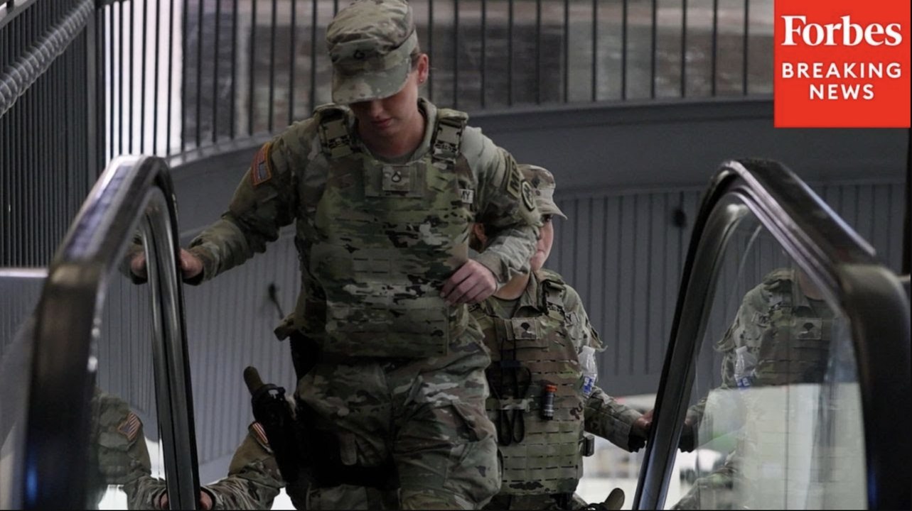 National Guard Seen Around Union Station In Washington, D.C., As Trump Admin Announces Takeover