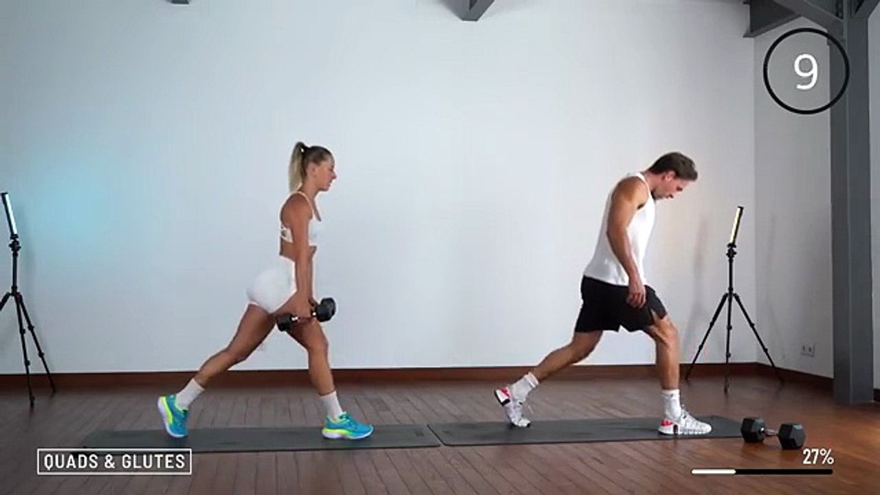 30 Min Lower Body Dumbbell Workout At Home - Build Muscle