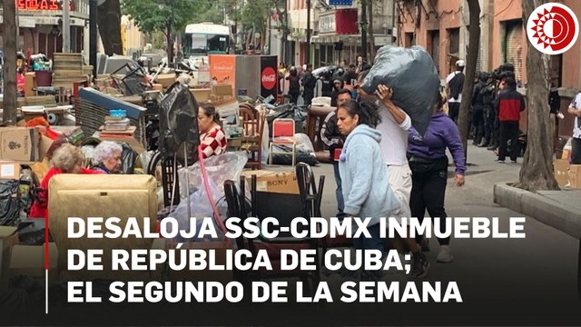 Desaloja SSC inmueble de República de Cuba; el segundo de esta semana en CDMX