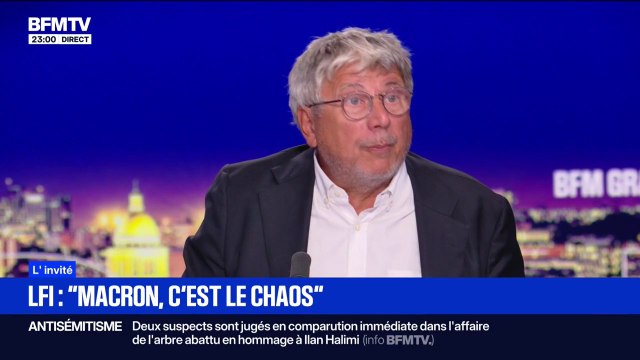 Crise politique: Macron c'est le chaos , estime Eric Coquerel, président LFI de la commission des finances