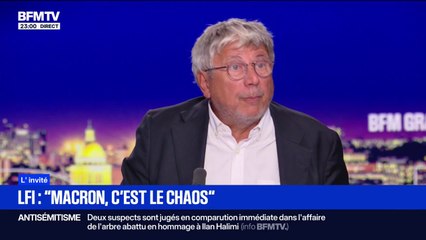 Crise politique: "Macron c'est le chaos", estime Eric Coquerel, président LFI de la commission des finances