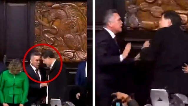 Alito Moreno y Fernández Noroña se van a los golpes en pleno Senado; tienen que separarlos