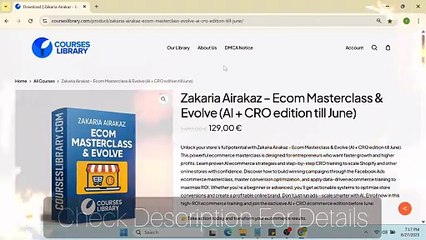 (GET)Zakaria Airakaz - Master Ecommerce & Facebook Ads