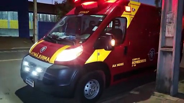 Ciclista fica ferido ao sofrer queda na Rua Xavantes, no Bairro Santa Cruz