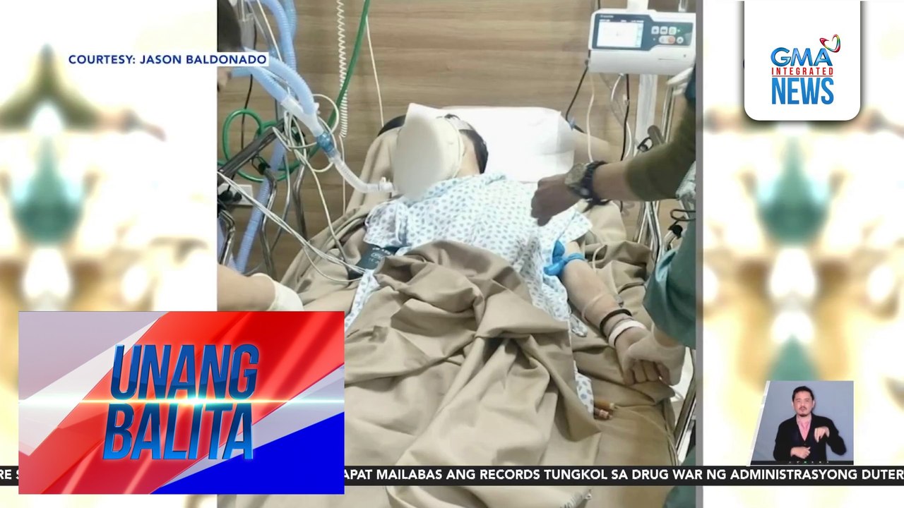 Isa sa 3 estudyanteng nabagsakan ng tipak ng semento mula sa isang gusali, pumanaw na | Unang Balita