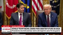 Donald Trump discute futuro de Gaza com líderes mundiais