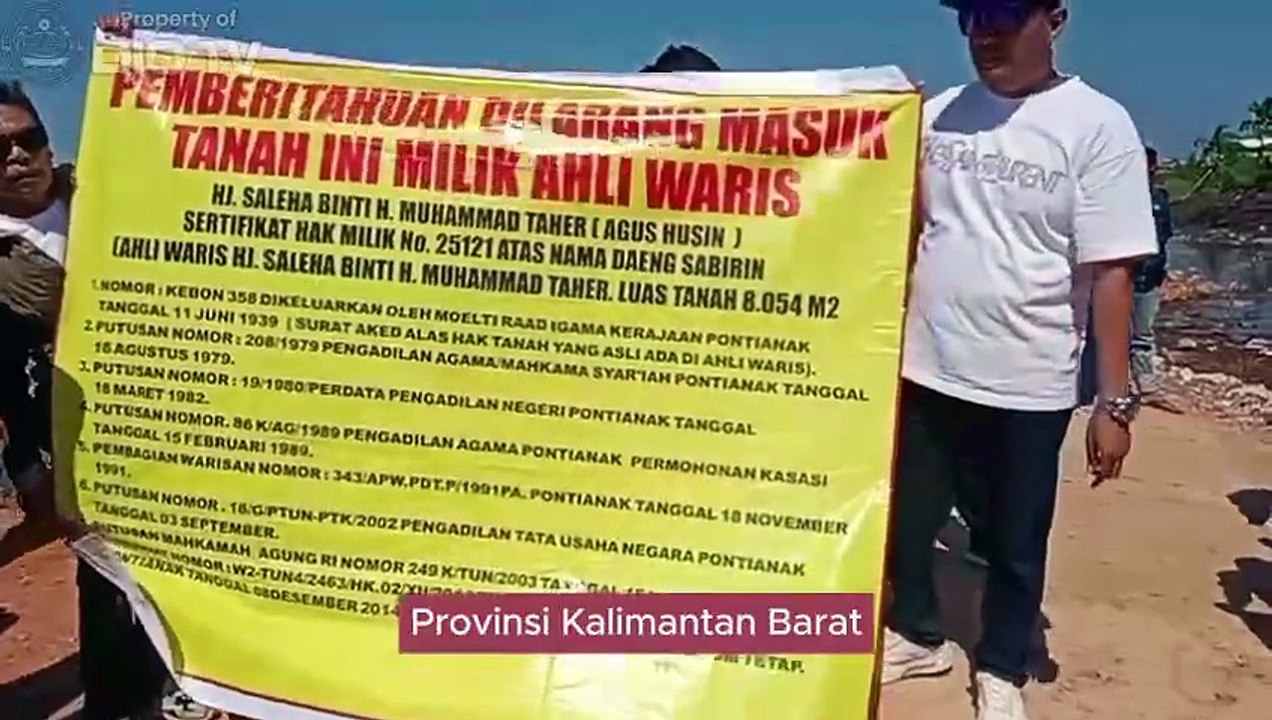 Dahlan Iskan Bangun Mall Living Plaza di Kabupaten Kubu Raya, Provinsi Kalimantan Barat di Lahan Sengketa Seluas 16.109 Meter Persegi, Ahli Waris Daeng Tamanengah Demonstrasi, Rabu, 27 Agustus 2025