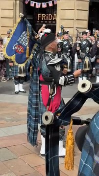 Piping Live! Performance at Buchanan Street, Glasgow. 🏴 practice for Royal Military Tattoo.