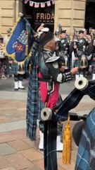 Piping Live! Performance at Buchanan Street, Glasgow. 🏴 practice for Royal Military Tattoo.