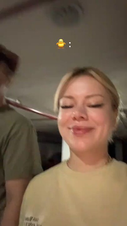 Look at the chick after us
