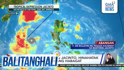 PAGASA - Bagyong #Jacinto, hinahatak at pinalalakas ang habagat | Balitanghali