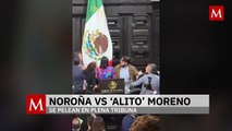 Noroña y ‘Alito’ Moreno se enfrentan a golpes en la última sesión de la comisión Permanente
