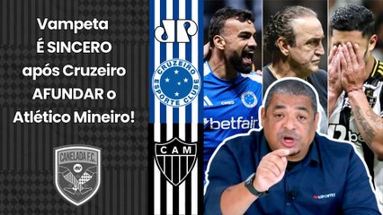 "SINCERAMENTE??? Eu NÃO ENTENDO por que o Cuca está..." Vampeta É SINCERO | Atlético-MG 0x2 Cruzeiro