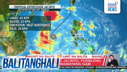 PAGASA - Bagyong #Jacinto, posibleng lumabas ng PAR mamayang gabi | Balitanghali