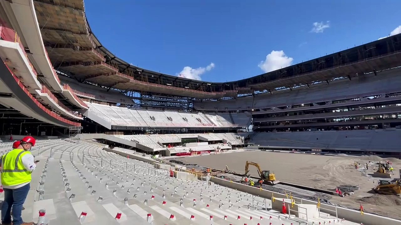 Construction of the new Highmark Stadium in Orchard Park is now "over 70% complete"
