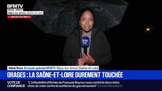 Pluies, grêles...De violents orages ont frappé la Saône-et-Loire