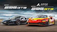 Ferrari 296 GT3 race car vs Ferrari 296 GTB road car DRAG RACE!