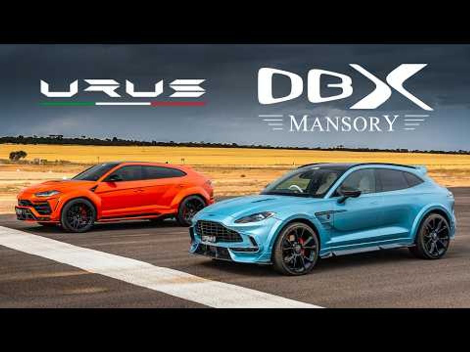 650hp Lambo Urus vs Aston Martin DBX DRAG RACE: 1016 Industries vs Mansory
