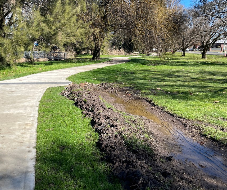 New footpath cost council thousands, causes flood issues