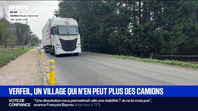 À Verfeil (Haute-Garonne), la tranquillité perturbée par un trafic intense de camions