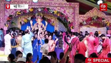 दिल्ली में गणेशोत्सव की धूम: 'ऑपरेशन सिंदूर' और 'एक पेड़ मां के नाम' की दिखी झलक