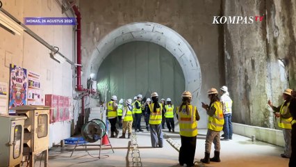 [FULL] Intip Terowongan Raksasa Ikon MRT Jakarta di Stasiun Monas, Dibangun dengan Teknologi Modern