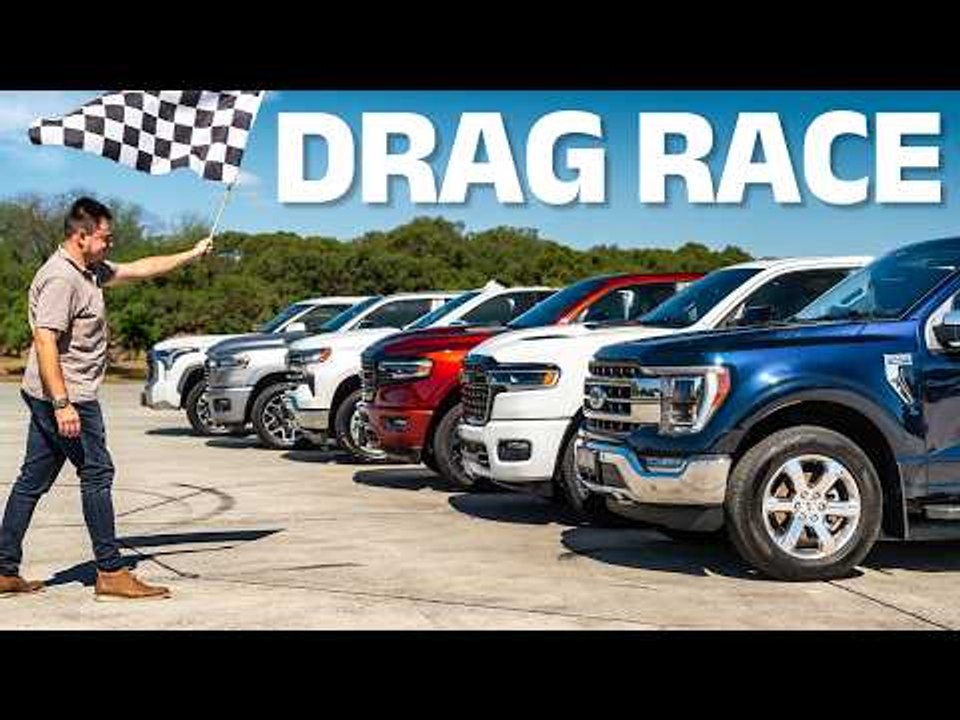 DRAG RACE: V8 RAM 1500 v 6-cyl RAM 1500 v Toyota Tundra v Ford F-150 v Chevy Silverado