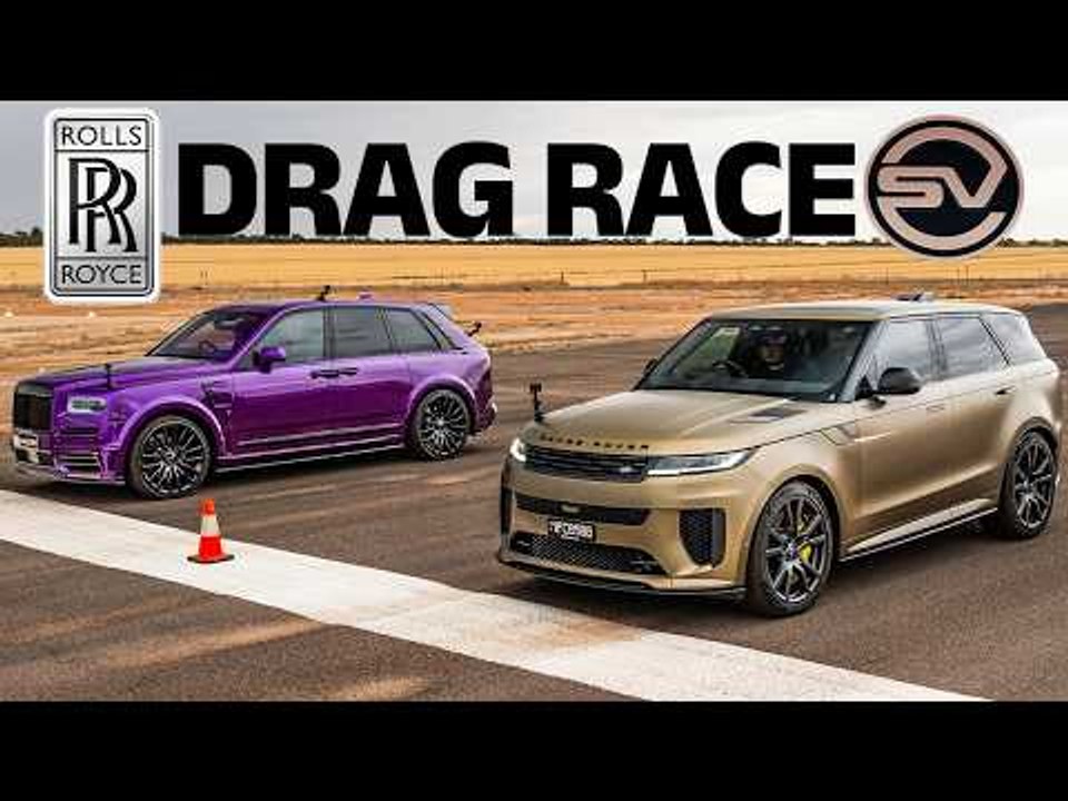 Range Rover vs Rolls-Royce drag race! Manson Cullinan vs Sport SV