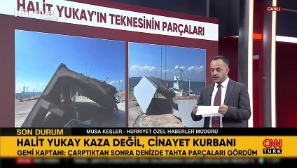 Yukay’ın teknesine çarpan gemide mangala dalıp dümeni boş bırakmışlar