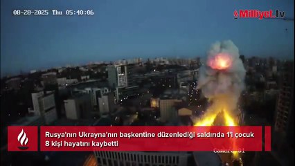 Kiev'e büyük gece saldırısı: 10 ölü