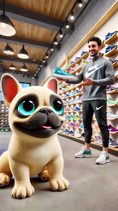 Frenchie s Super Assist! Buys Shoes, Helps Owner Win! 🐶🏆 #CutePet #Running #shorts #cute #dog