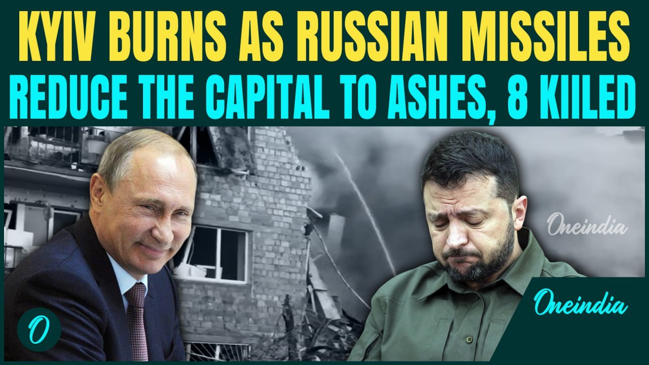 BREAKING: Russia Launches Massive Night-Time Attack On Kyiv Killing 8 And Injuring Dozens