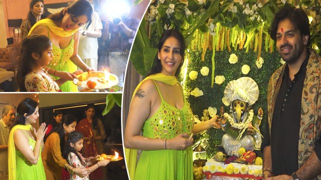 Ganpati Bappa Morya - Chahatt Khanna Celebrates Ganesh Chaturthi At Her Home