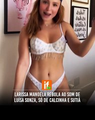 Larissa Manoela rebola ao som de Luísa Sonza
