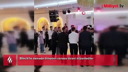 Damada ölmeden cenaze töreni yapıldı