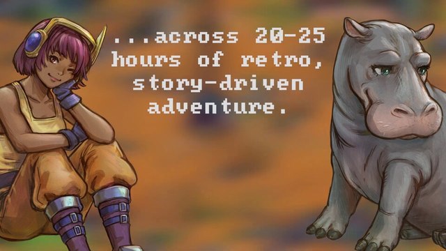 Trailer zu Quartet - Einem Retro-JRPG mit vielen spielbaren Helden, eins davon ist ein Nilpferd