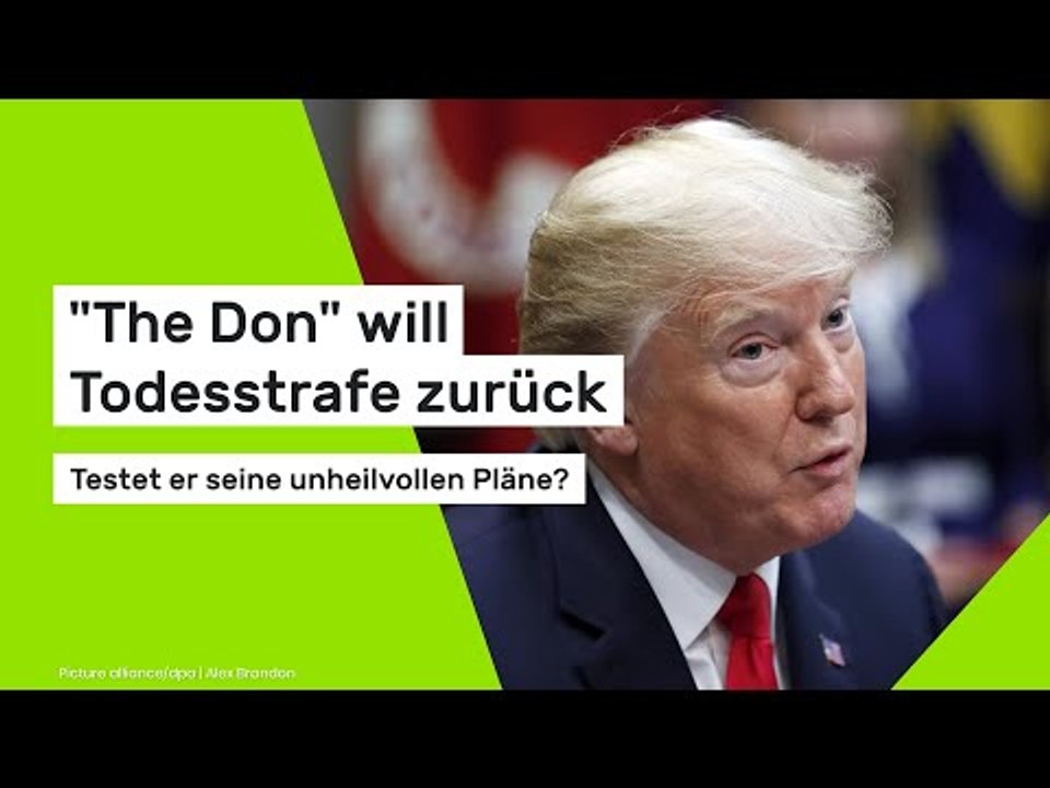 'The Don' will Todesstrafe zurück?- testet er seine unheilvollen Pläne?