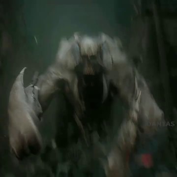 Fleeing from a terrifying dragon