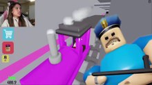 KAT ESCAPES POLICE GIRL PRISON RUN IN ROBLOX (OBBY)