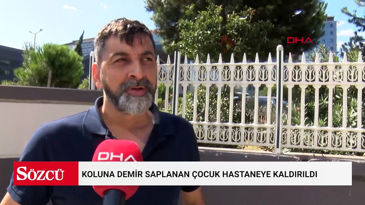 Ataşehir'de koluna demir saplanan çocuk hastaneye kaldırıldı